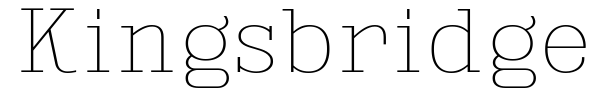Kingsbridge font preview